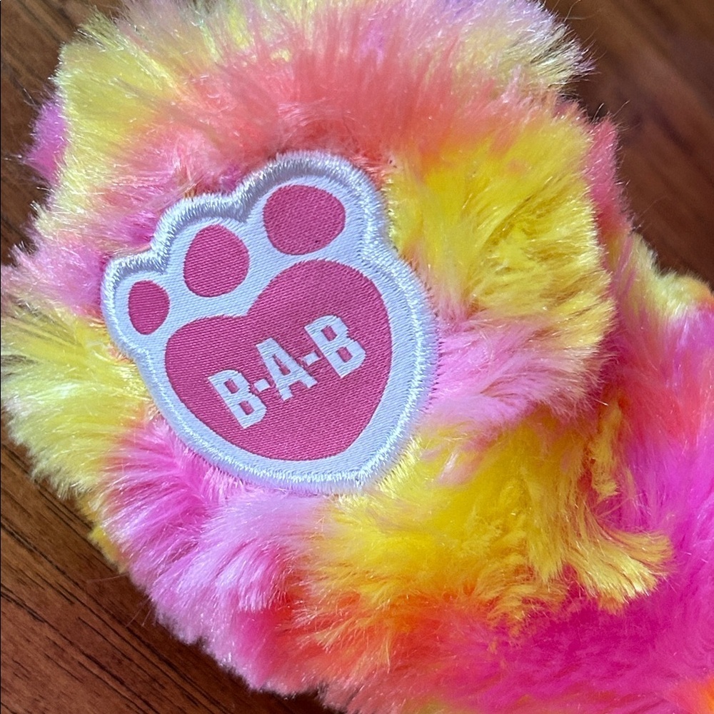 Build-A-Bear Workshop Sun Sparkle Teddy Bear Pink Yellow Collectible Stuffy - Picture 4 of 7